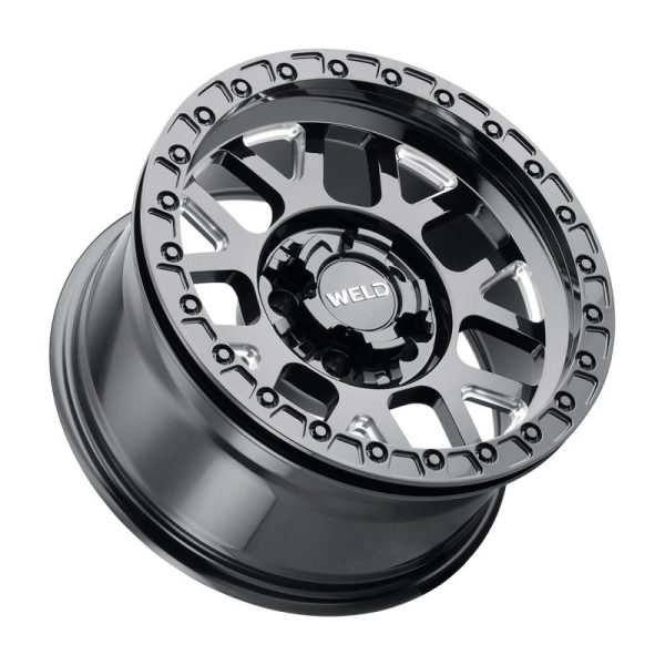 Weld Off-Road W902 17X10 Cinch Beadlock 5X127 5X139.7 ET-24 BS4.50 Gloss BLK MIL   BLK Ring 87.1 For Discount