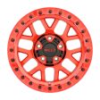 Weld Off-Road W905 17X9 Cinch Beadlock 5X127 5X139.7 ET-12 BS4.50 Candy Red   Red Ring 87.1 on Sale