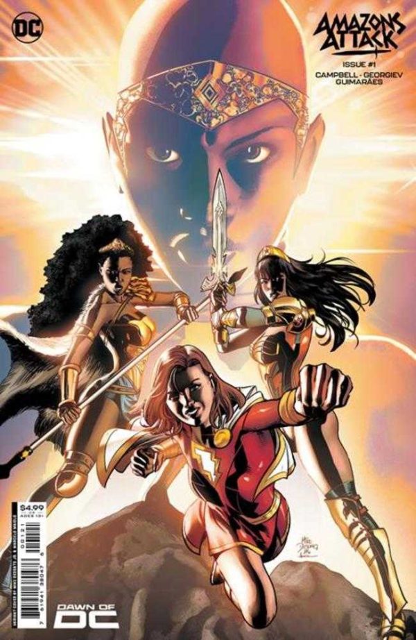 Amazons Attack #1 Cover B Mike Deodato Jr Card Stock Variant Online now