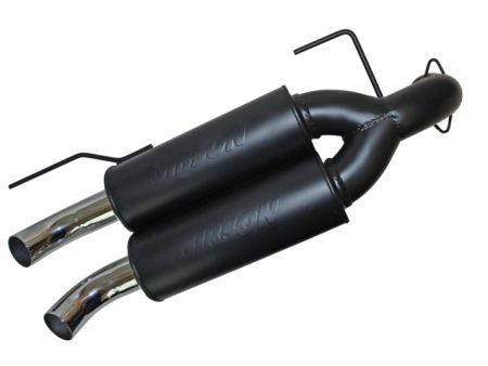 Gibson 11-13 Polaris Ranger RZR XP 900 Base Dual Exhaust - Black Ceramic on Sale