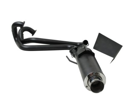 Gibson 08-12 Polaris Ranger RZR 800 Base Single Exhaust - Black Ceramic on Sale