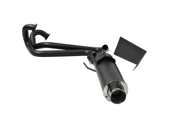 Gibson 08-12 Polaris Ranger RZR 800 Base Single Exhaust - Black Ceramic on Sale