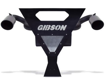 Gibson 16-17 Yamaha YXZ1000R Base 2.25in Dual Exhaust - Black Ceramic For Cheap