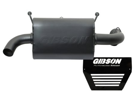 Gibson 16-18 Polaris RZR XP Turbo EPS Base 2.25in Single Exhaust - Black Ceramic Online Sale